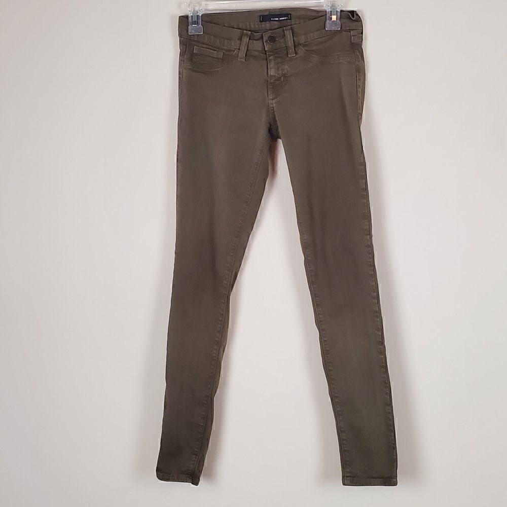 Flying Monkey Olive Green Skinny Jeans Size 5